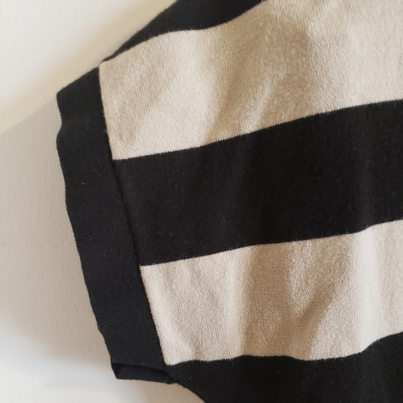 Michael Kors Sleeveless Sweater Neck Wrap Beige Black Luxury Woman Small - Picture 7 of 12